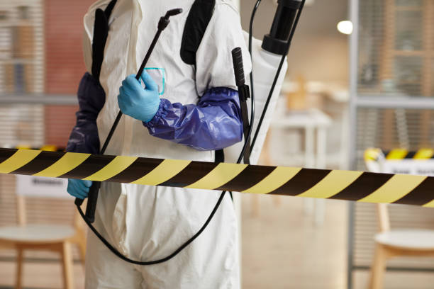 Professional Blood Cleanup technician working in Allentown, NJ